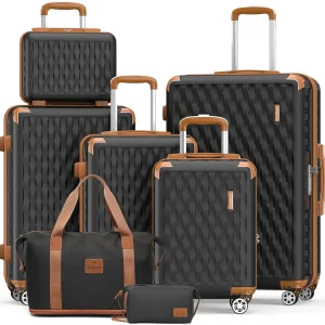 Melalenia 7-Piece Travel Luggage Set