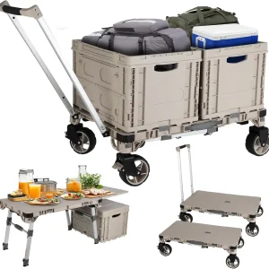 Foldable Camping Table Cart