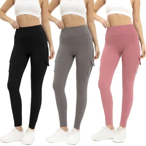 3PCS Women's High Waisted Yoga Pants