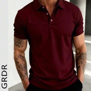 Men's Short Sleeve Casual Polo Shirt