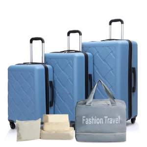 Luggage Sets 3 Piece ABS Hard Case with Travel Duffle Bag