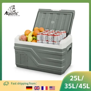 ❄️ Alpicool Portable Car Refrigerator – 12V/24V Compressor Fridge Freezer (25L / 35L / 45L)