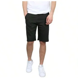 Mens Cotton Stretch Casual Shorts With Belt