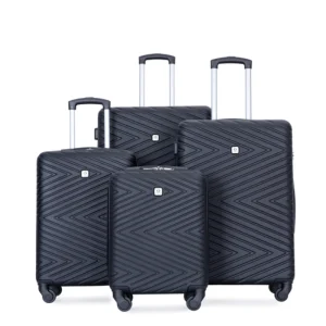 Travelhouse 4-Piece ABS Hardside Luggage Set with TSA Lock & 360° Spinner Wheels