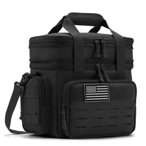 18L Tactical Lunch Box for Men – Expandable Heavy-Duty Insulated Leakproof Cooler Bag for Work, Camping & Outdoor Adventures