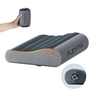 FLEXTAIL Inflatable Camping Pillow – Ergonomic Lightweight Travel Pillow with Two Height Options